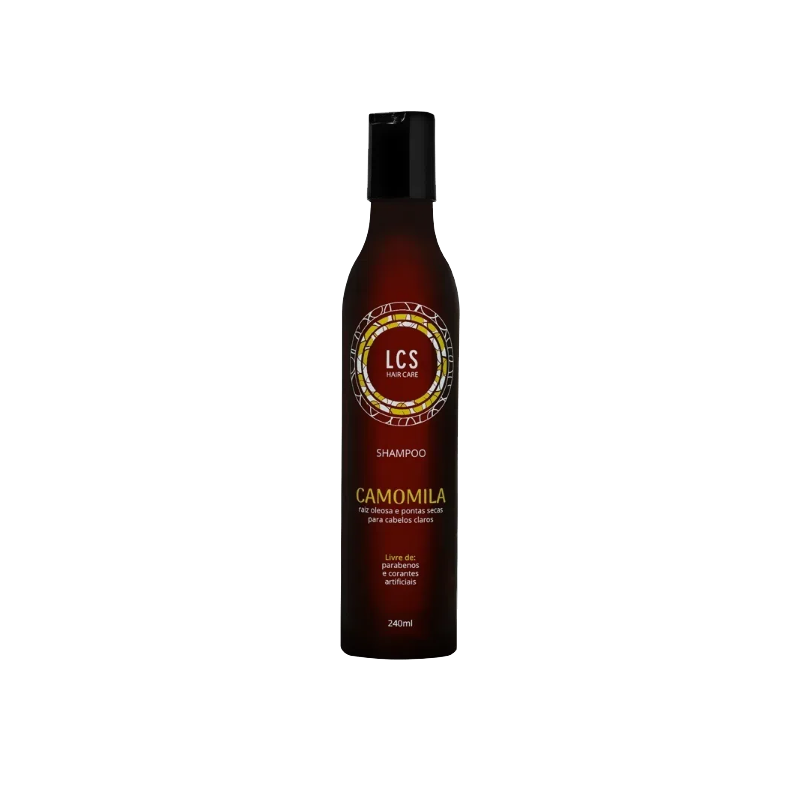 Shampoo Camomila LCS Cabelos com Raiz Oleosa e Pontas secas para Cabelos Claros